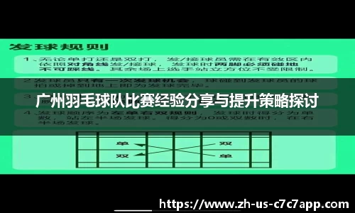 广州羽毛球队比赛经验分享与提升策略探讨